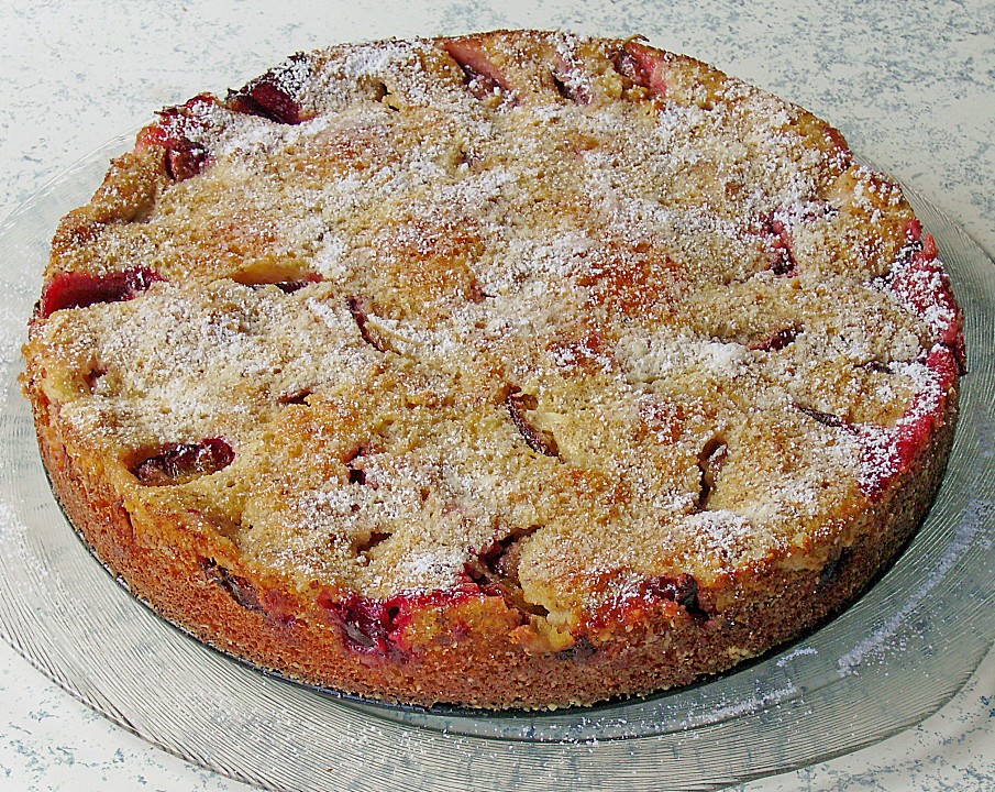 Zwetschgenkuchen Mit Sahne - Mandelguss Von Caroline48 | Chefkoch.de