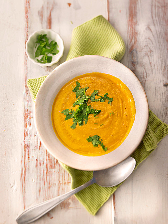Karotten Ingwersuppe Mit Curry Rezept Ingwer Suppe Karotten Und Suppen