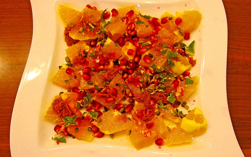 Marokkanischer Orangensalat mit Granatapfel von Scones | Chefkoch.de