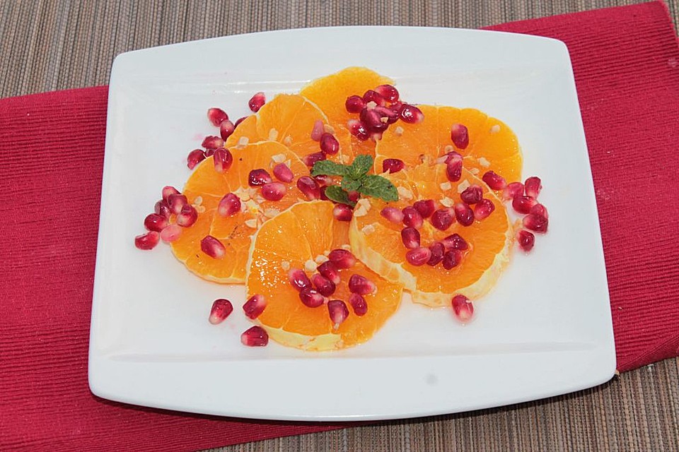 Marokkanischer Orangensalat mit Granatapfel von Scones | Chefkoch.de