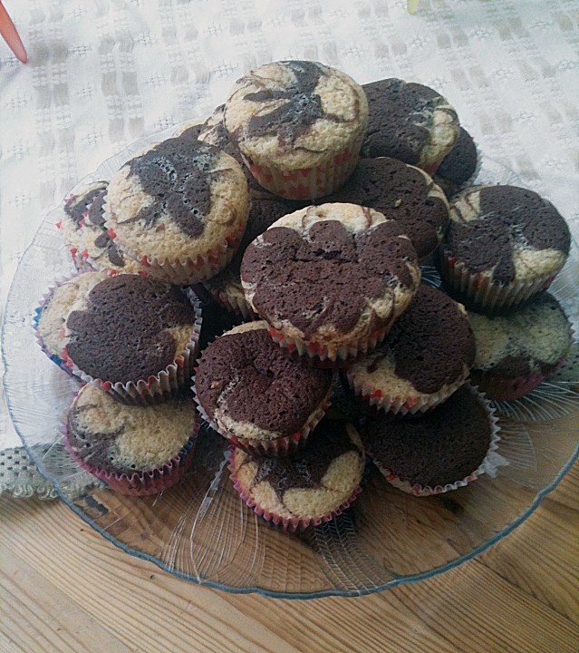 Zebra - Kuchen - Muffins von Agurienchen | Chefkoch.de