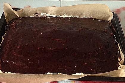 Mohnkuchen mit Vanillecreme und Schoko 4