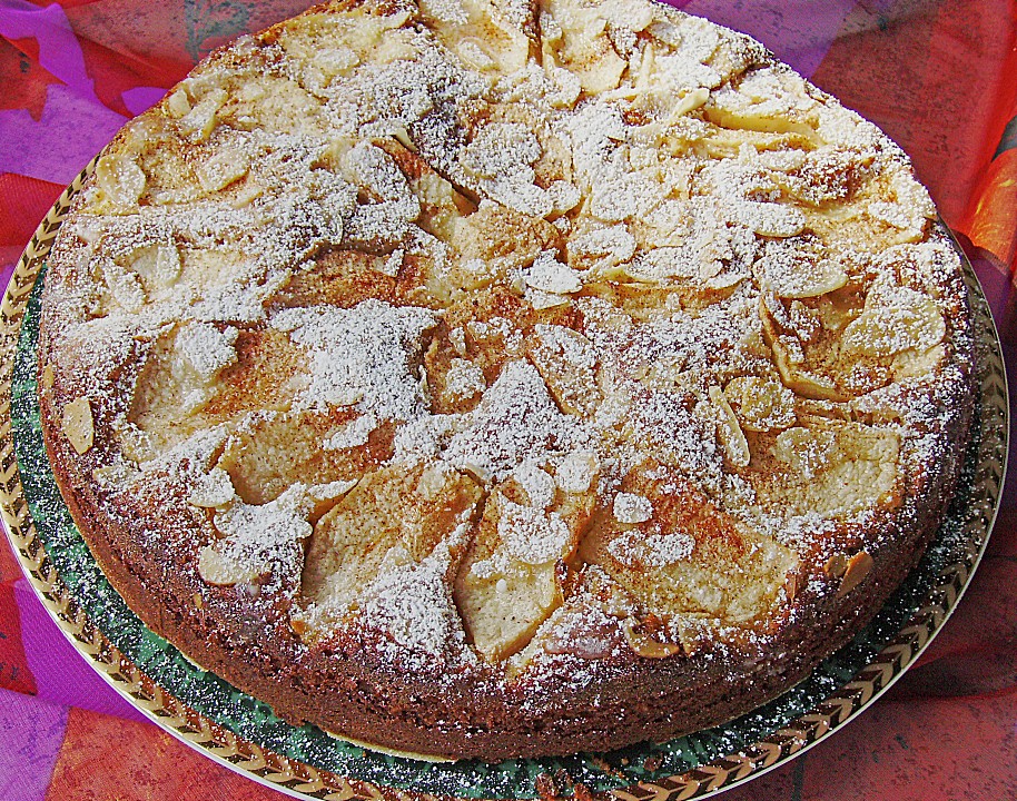 Vanille - Mandel - Kuchen mit Apfel | Chefkoch.de