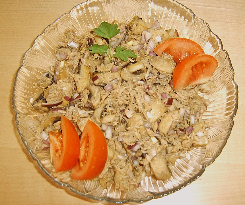 kalorienarmer thunfischsalat, schneller champignon - thunfischsalat von ille von illepille, Design ideen