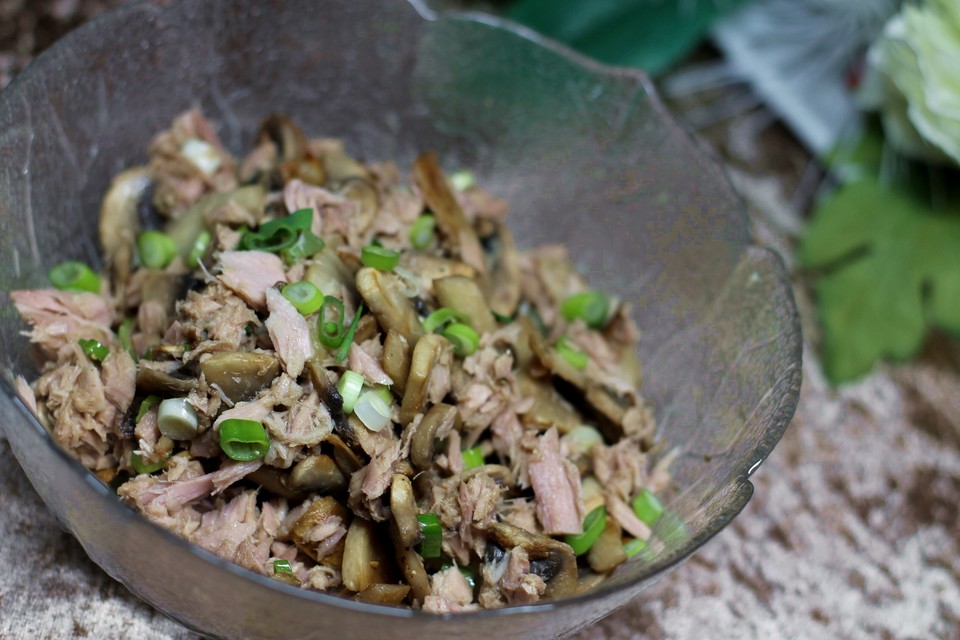 kalorienarmer thunfischsalat, schneller champignon - thunfischsalat von ille von illepille, Design ideen