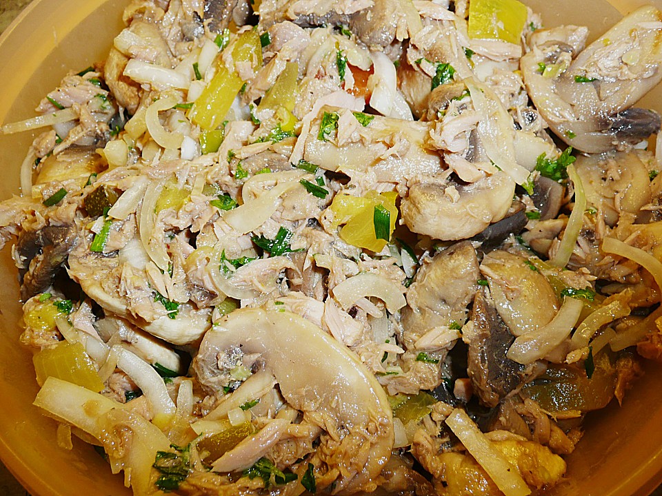 kalorienarmer thunfischsalat, schneller champignon - thunfischsalat von ille von illepille, Design ideen