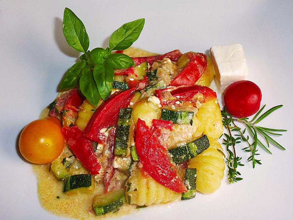 Gnocchi - Zucchini - Pfanne Mit Schafskäse Von Fanca | Chefkoch.de