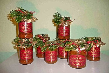 Weihnachtliche Apfel - Pflaumen - Marmelade - Bild