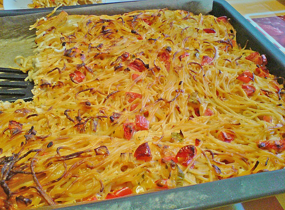 Spaghetti vom Blech von annett-dm | Chefkoch.de