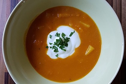 Kürbissuppe mit Ingwer und Kokos 34