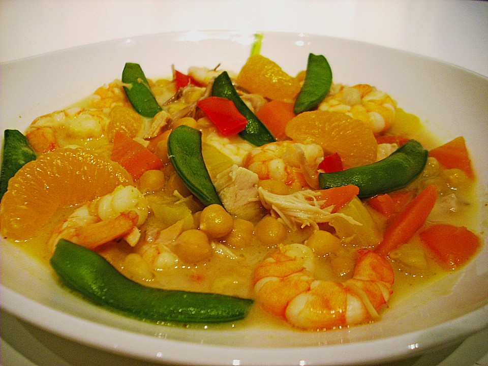 Kokos - Curry - Suppe mit Garnelen von jienniasy | Chefkoch.de