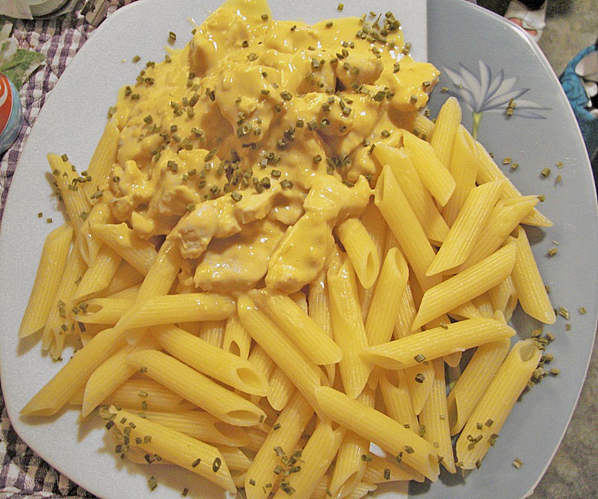 Rigatoni mit Hähnchen in Senf - Sahne - Sauce von heimwerkerkönig ...