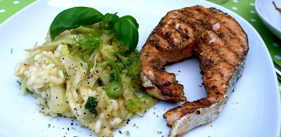 Fenchel-Basilikum-Zitronen-Risotto von woopsy | Chefkoch.de