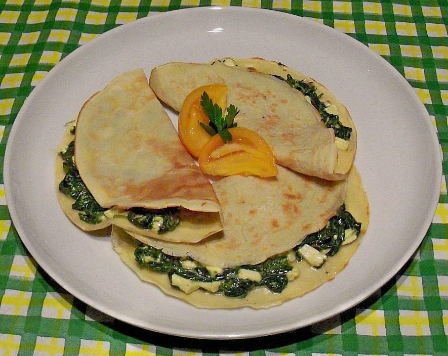 Pfannkuchen mit Spinatfüllung von mndodo | Chefkoch.de