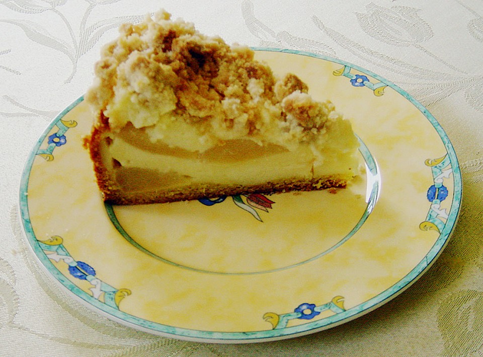 Birnen - Käsekuchen mit Steuseln von cookilein | Chefkoch.de