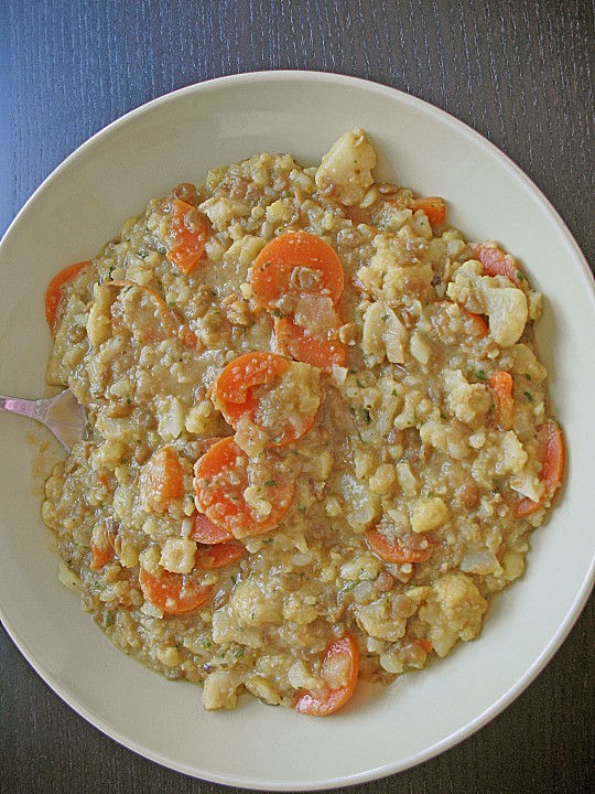 Blumenkohl - Möhren - Curry Mit Roten Linsen Von Tinchen37 | Chefkoch.de