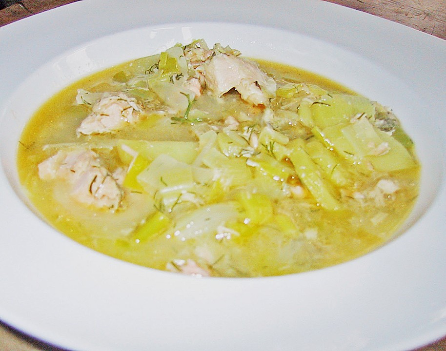 Lachssuppe mit Porree und Kartoffeln von Corela1 | Chefkoch.de