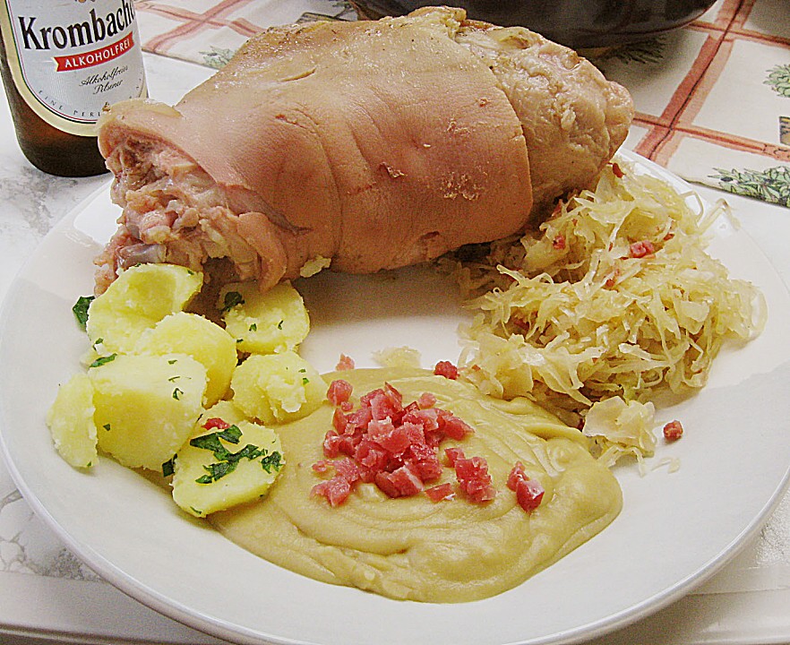 Berliner Eisbein mit Sauerkraut und Erbspüree von waldgeist17 | Chefkoch.de