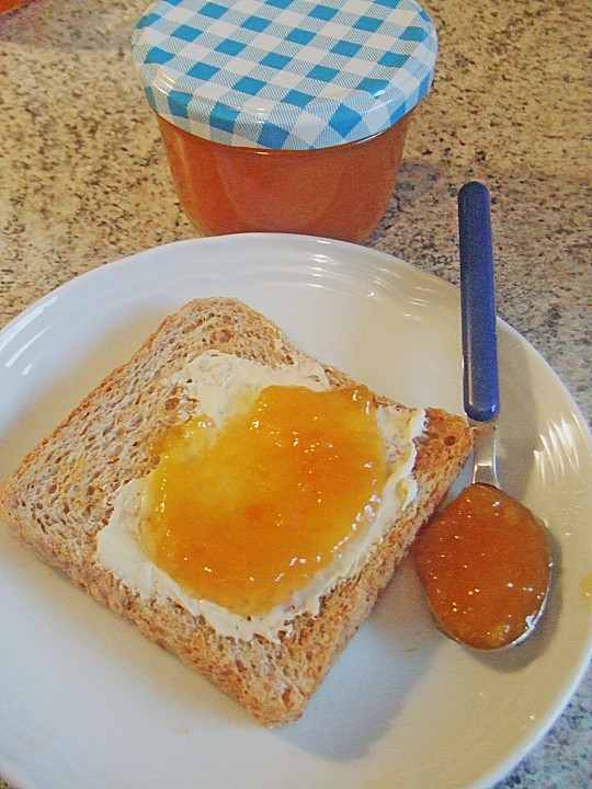 Fruchtig - exotische Marmelade Pfirsich - Mango - Papaya - Maracuja von ...