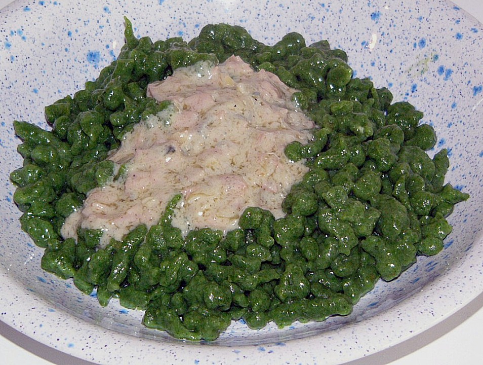 Spinatspätzle mit Gorgonzolarahmsoße von Fips01 | Chefkoch.de