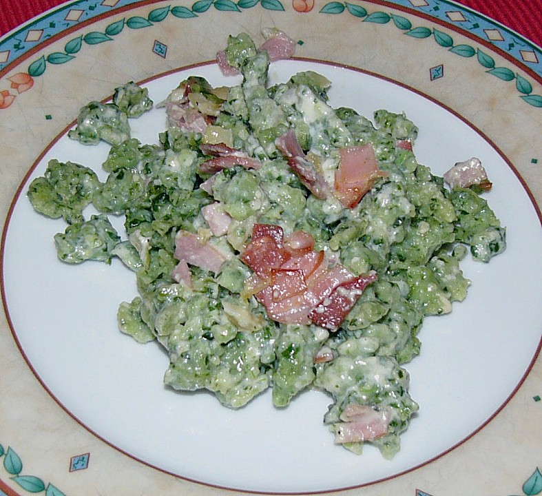 Spinatspätzle mit Gorgonzolarahmsoße von Fips01 | Chefkoch.de