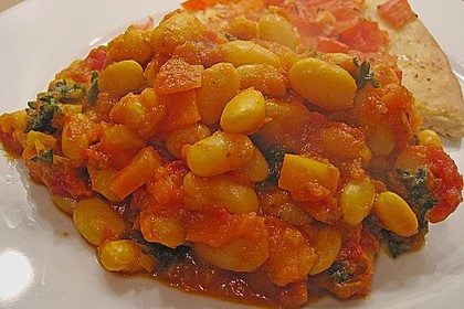Riesenbohnen in pikanter Tomatensauce 6