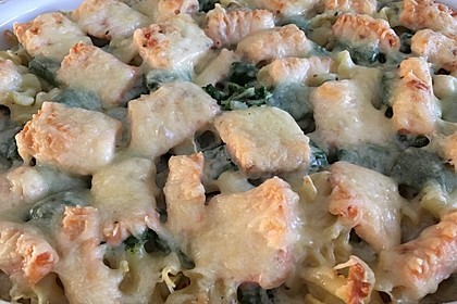 Nudelauflauf mit Spinat und Lachs von queeny | Chefkoch.de