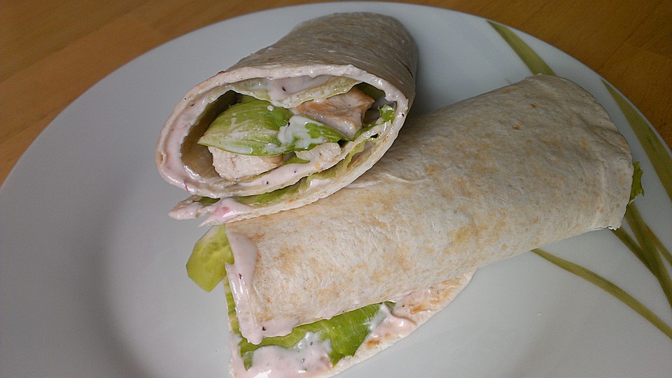 Wraps mit Preiselbeerfrischkäse und geräucherter Putenbrust von ...