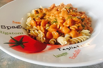 Pasta mit Knoblauch - Tomaten - Shrimps 11