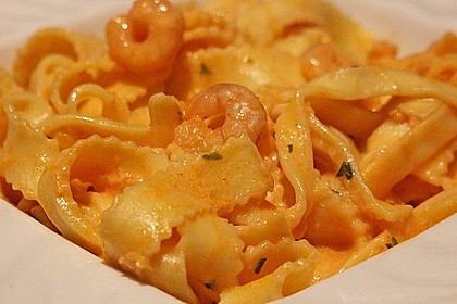 Pasta mit Knoblauch - Tomaten - Shrimps 5