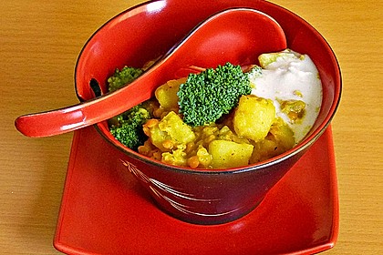 Kartoffel-Brokkoli-Curry mit Kokosmilch 2