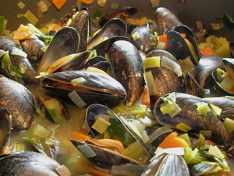 Miesmuschel-Suppe