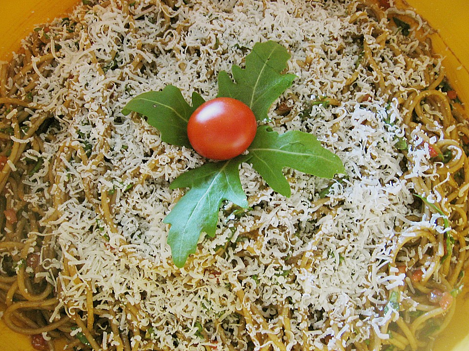 Spaghetti - Rucola - Salat von Sonnenberg8 | Chefkoch.de