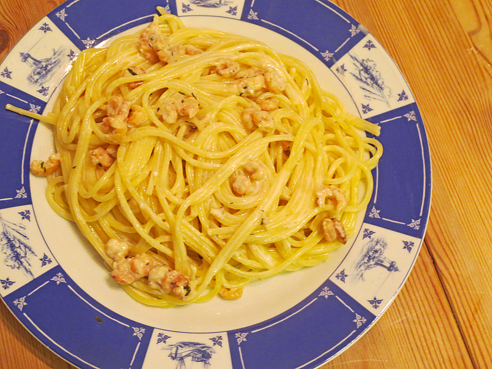 Spaghetti mit Krabben - Riesling - Sauce von scarlett05 | Chefkoch.de