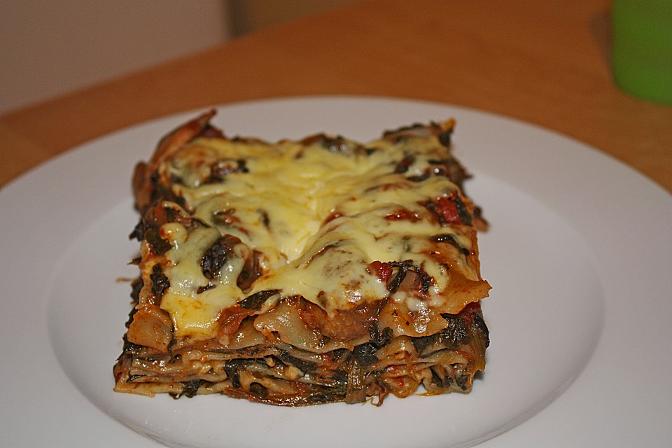 Lasagne mit frischen Pilzen und Spinat von Froeschlein2005 | Chefkoch.de