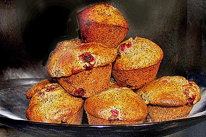 Mohn - Kirsch - Muffins 6