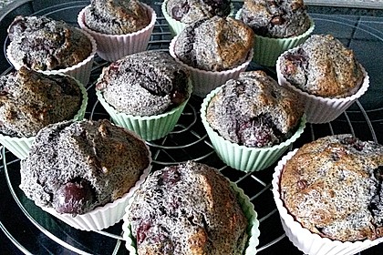 Mohn - Kirsch - Muffins 4