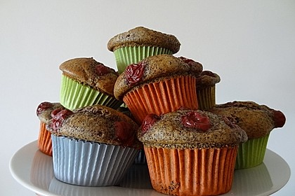 Mohn - Kirsch - Muffins 3