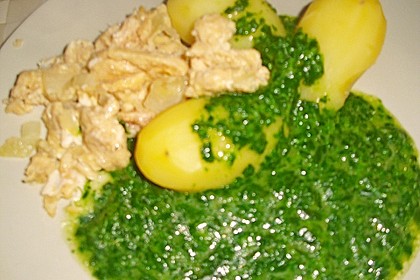Kartoffeln, Spinat, Käse und Ei 18