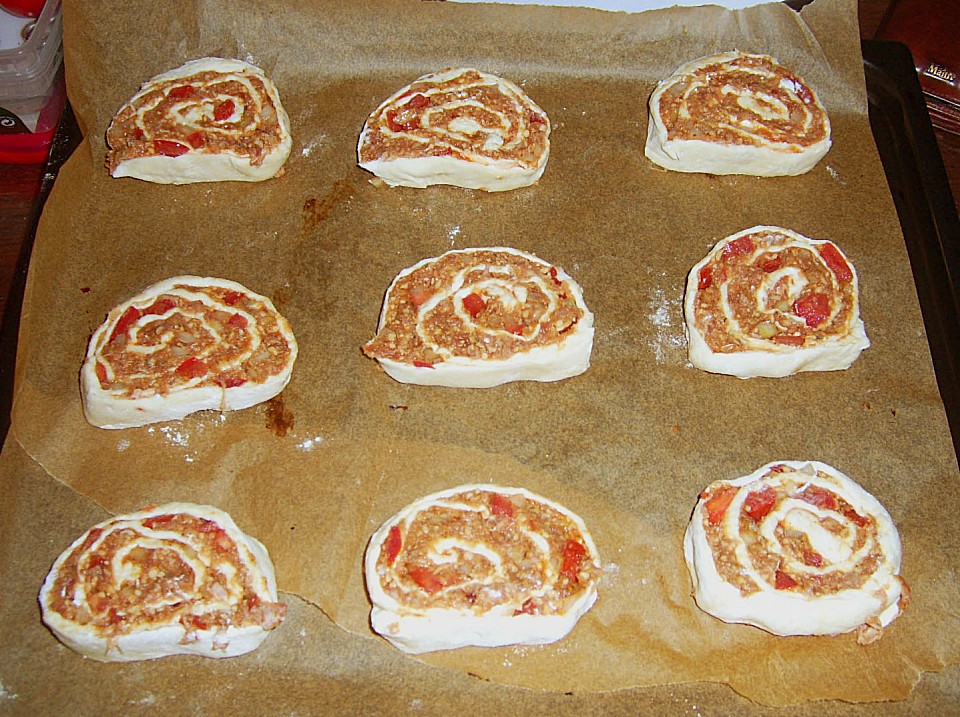 Pizzaschnecken mit Hackfleischfüllung von reise-tiger | Chefkoch.de