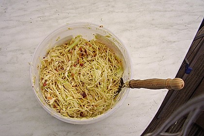 Bayrischer Krautsalat mit Speck 15
