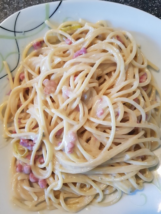 Spaghetti mit Speck und Gorgonzola von daja | Chefkoch.de