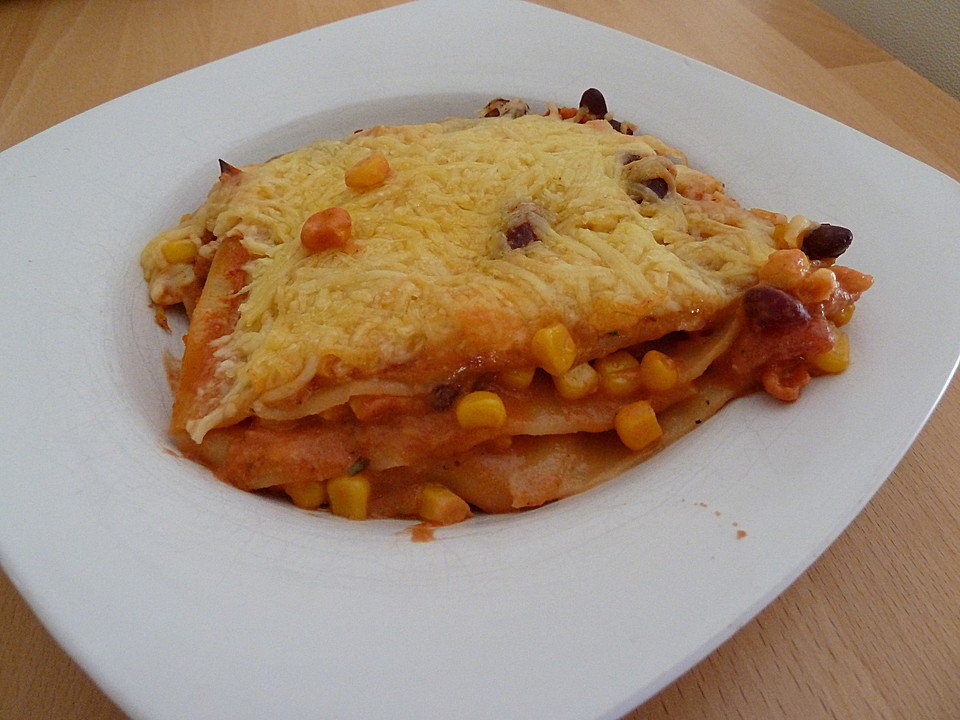 Lasagne mexikanische Art von lovelycook | Chefkoch.de