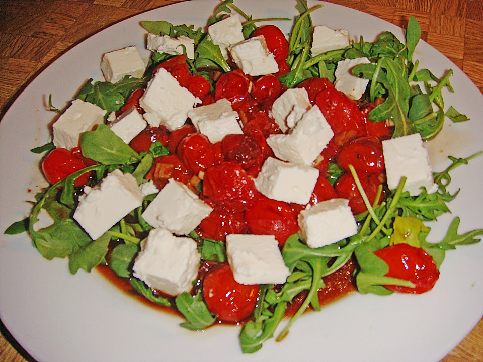 Gebratene Tomaten auf Schafskäse von Goldmannpark | Chefkoch.de