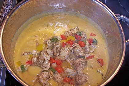 Hähnchen in Paprika Rahmsauce 8