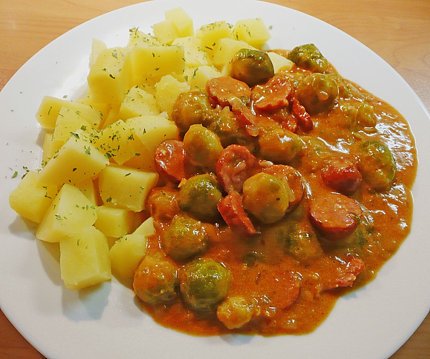 Rosenkohl mit Paprika - Soße von plumbum | Chefkoch.de