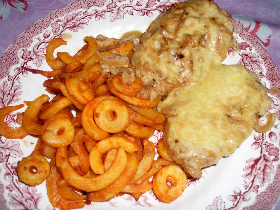 Zwiebelschnitzel Aus Dem Ofen Ohne Tüte Backofen - Zwiebelschnitzel von Jerchen | Chefkoch.de