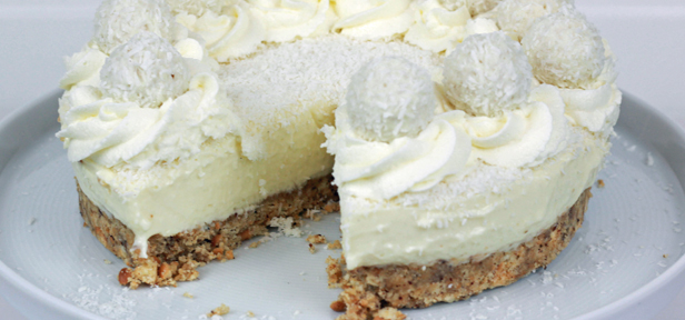 Raffaello Torte Ohne Backen No Bake Raffaello Cheesecake Von Cookbakery Chefkochde 8683